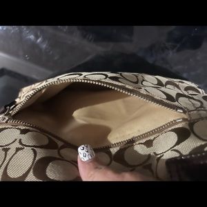 Used coach brown canvas